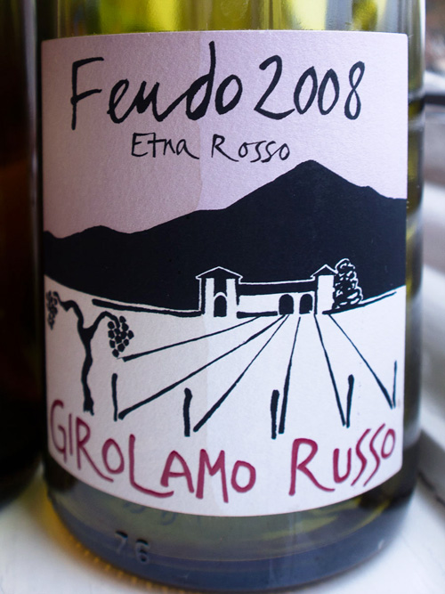 Giuseppe Russo wine label, designed by Carla