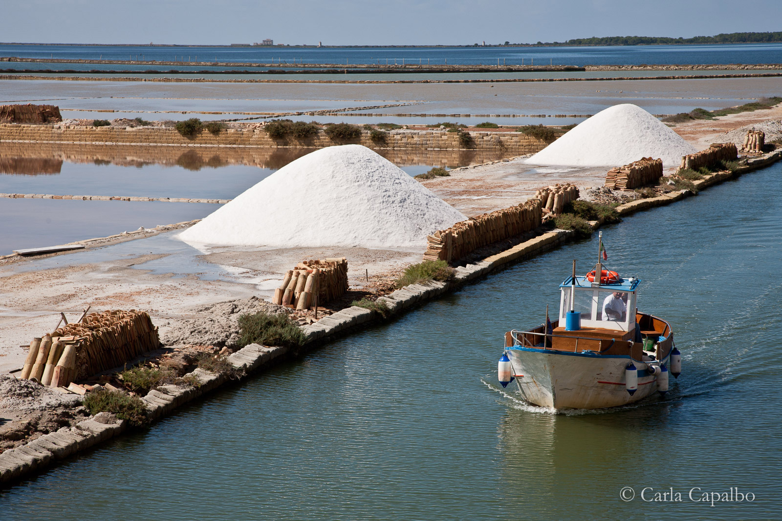 Salt flat, Marsala, Sicily